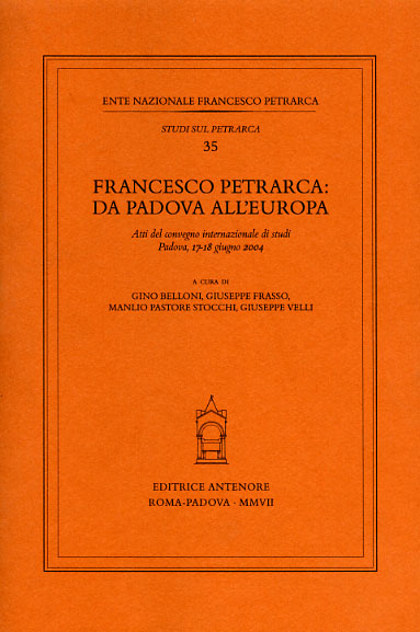 9788884556141-Francesco Petrarca: da Padova all'Europa.