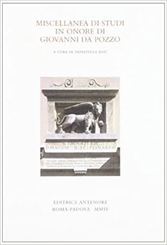 9788884555809-Miscellanea di studi in onore di Giovanni da Pozzo.