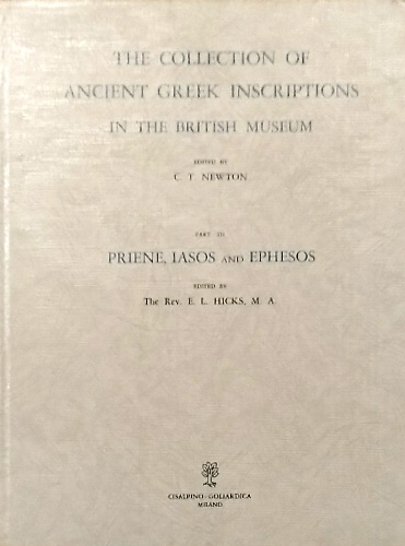 9788820501495-The Collection of Ancient Greek Inscriptions in the British Museum. Part III: In