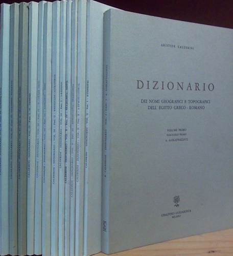 Dizionario dei nomi geografici e topografici dell'Egitto greco-romano.