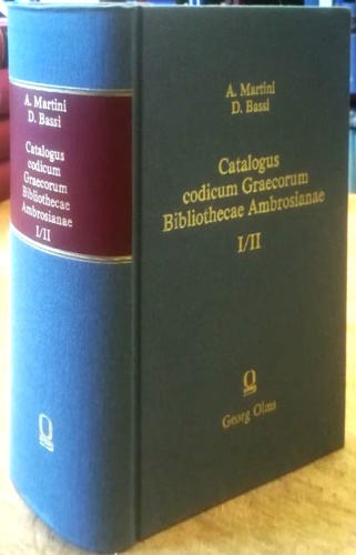 9783487064994-Catalogus codicum Graecorum Bibliothecae Ambrosianae.