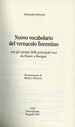 9788876220685-Nuovo Vocabolario del vernacolo fiorentino con gli esempi delle principali voci