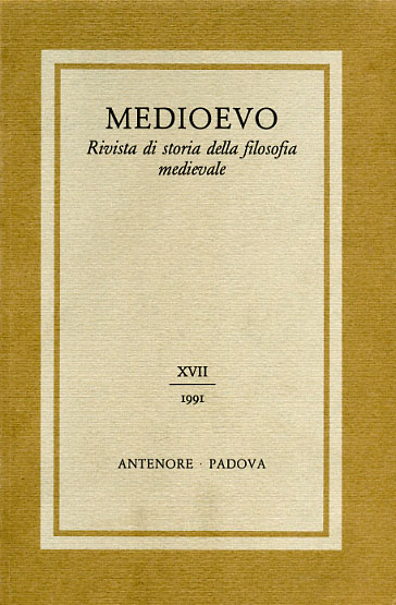 9788884554598-Medioevo. Rivista di storia della filosofia medievale. XVII (1991).