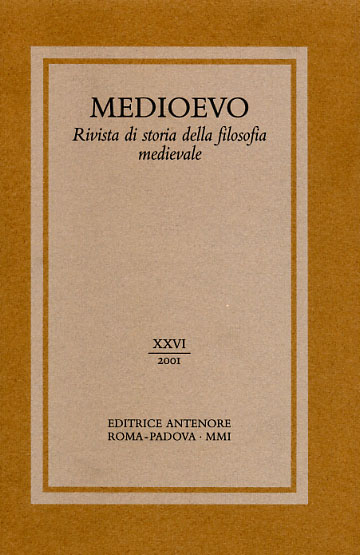 9788884555472-Medioevo. Rivista di storia della filosofia medievale. XXVI (2001).