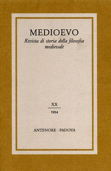 9788884554628-Medioevo. Rivista di storia della filosofia medievale. XX (1994).