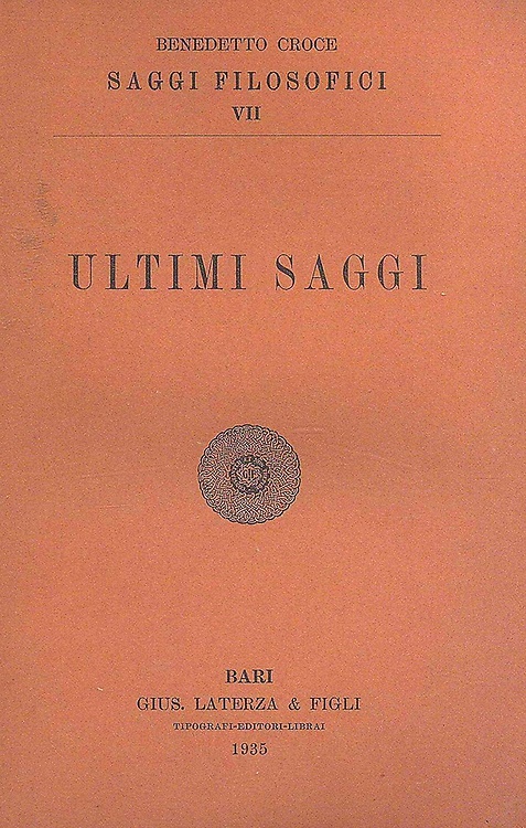 Ultimi saggi.
