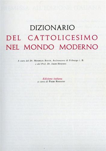 Dizionario del cattolicesimo del mondo moderno.