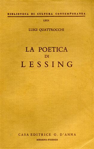 9788883212314-La poetica di Lessing.