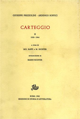 9788884982179-Carteggio Vol.II:1920-1964.