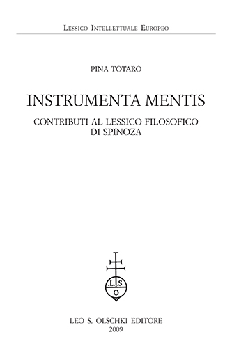 9788822259639-Instrumenta mentis. Contributi al lessico filosofico di Spinoza.