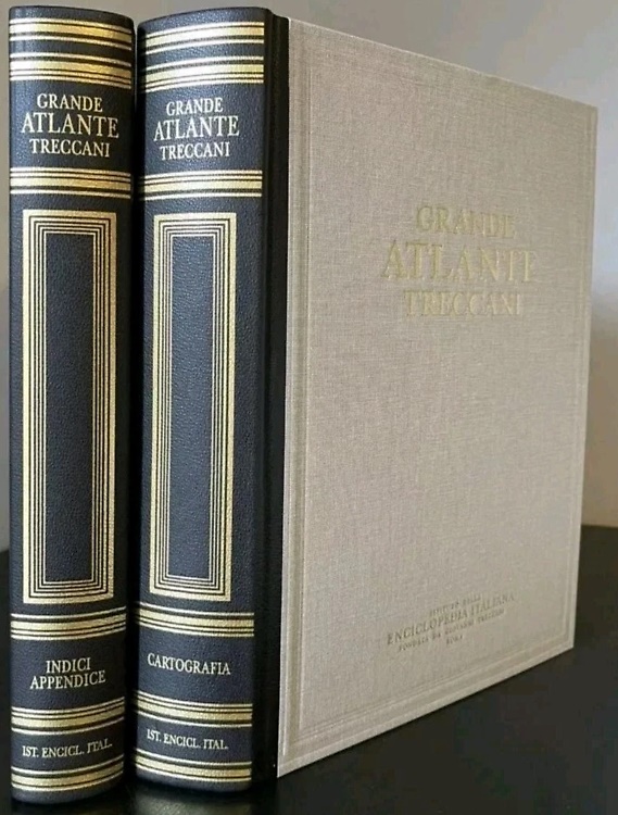 Grande Atlante Treccani. Vol.I:Cartografia, Vol.II:Indice e appendice.