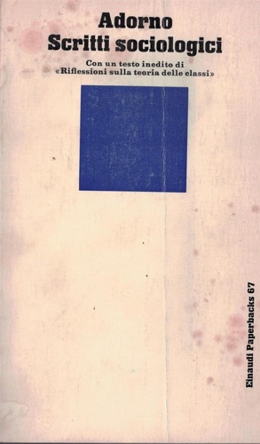9788806442897-Scritti sociologici.