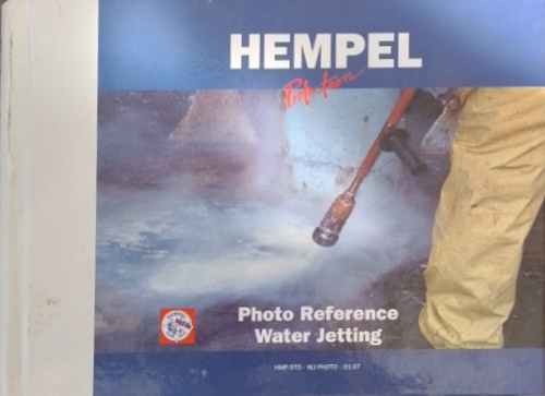 Hempel' s  protection photo reference for steel surfaces cleaned by water jettin