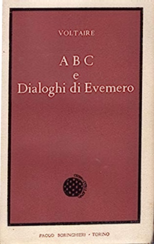 A B C e dialoghi di Evemero.