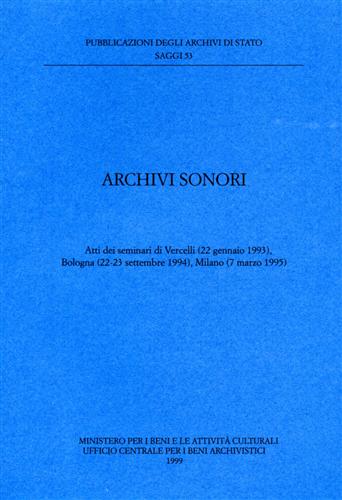 9788871251622-Archivi Sonori.