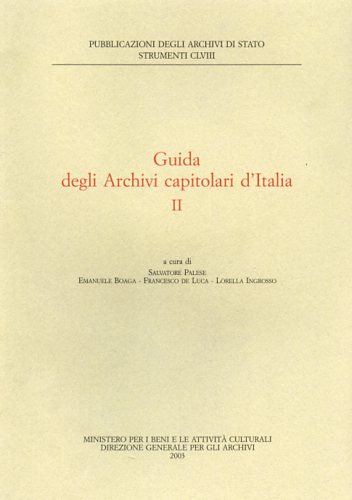 9788871252445-Guida degli Archivi Capitolari d'Italia. vol.II.