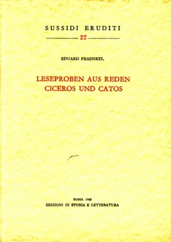 9788884989352-Leseproben aus Reden Ciceros und Catos.