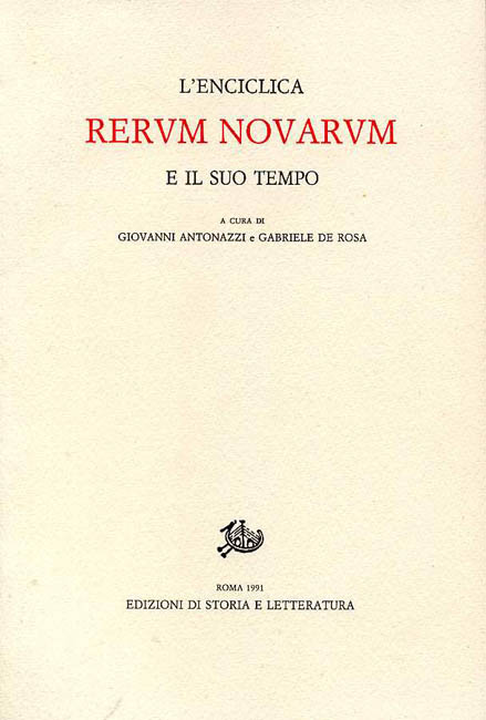 9788884985552-L'enciclica Rerum Novarum e il suo tempo.