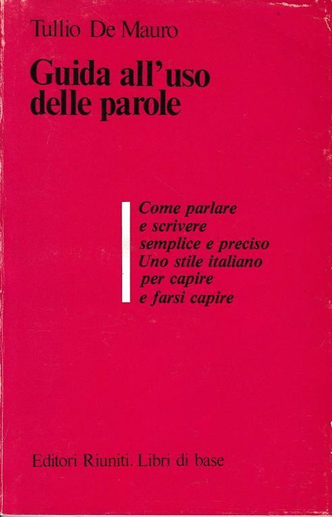 Guida all'uso delle parole.