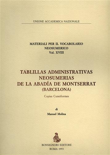 Tiblillas administrativas Neosumerias de la Abadia de Montserrat (Barcelona). Co