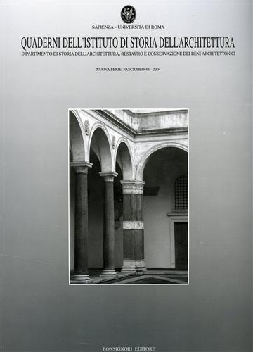 9788875973612-Quaderni dell'Istituto di storia dell'architettura. Nuova serie vol.43.