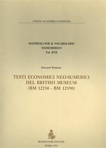 9788875972509-Testi economici neo-sumerici del British Museum (BM  12230-BM 12390).