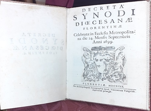 Decreta Synodi  Dioecesanae Florentinae.