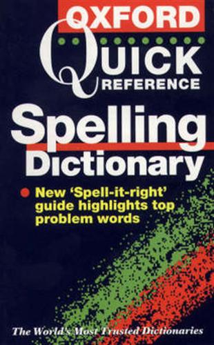 9780198601685-The Oxford Quick Reference Spelling Dictionary.