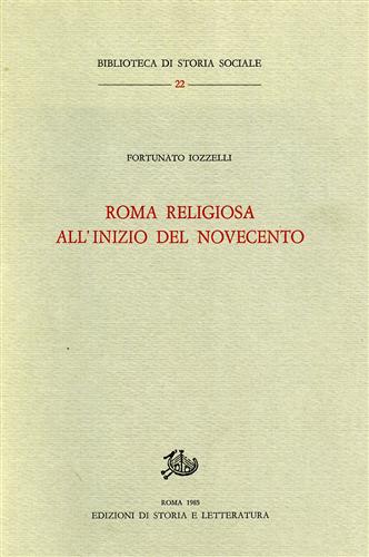9788884985293-Roma religiosa all'inizio del Novecento.