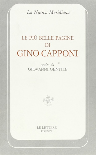 9788871661810-Le più belle pagine di Gino Capponi.