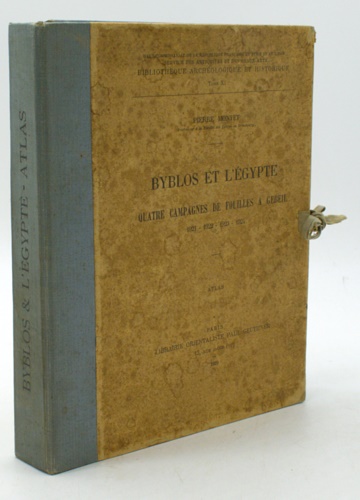 Byblos et l'Egypte. Quatre campagnes de fouilles à Gebeil 1921-1922-1923-1924. A
