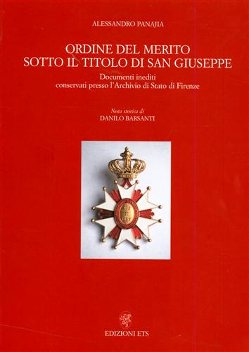 9788846703439-Ordine del merito sotto il titolo di San Giuseppe.