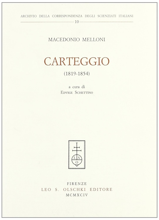 9788822242747-Carteggio (1819-1854).