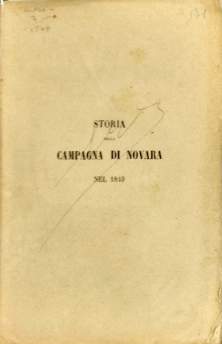 Storia della campagna di Novara nel 1849.