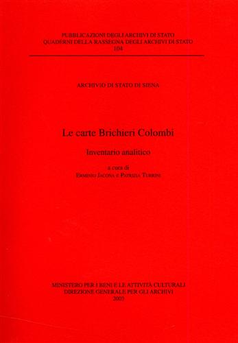 9788871252001-Le carte Brichieri Colombi. Inventario analitico.