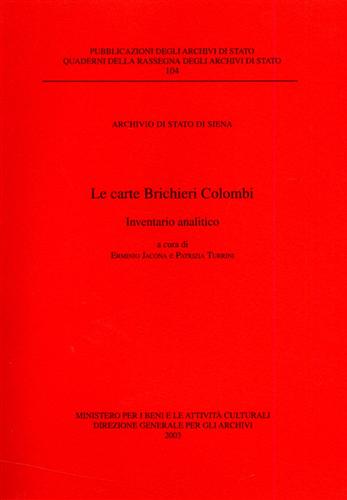 9788871252001-Le carte Brichieri Colombi. Inventario analitico.