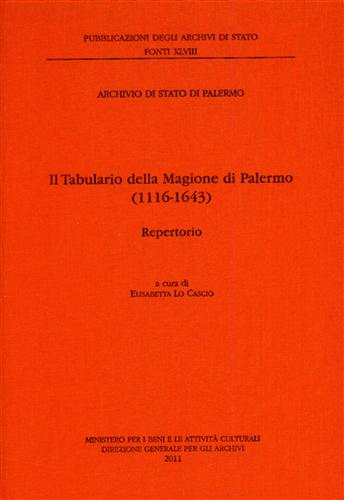 9788871252803-Il Tabulario della Magione di Palermo. 1116- 1643. Repertorio.