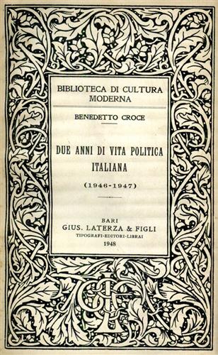 Due anni di vita politica italiana 1946-47.