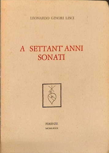 A settant'anni sonati.