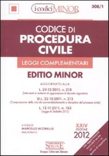 9788824432139-Codice di procedura civile e leggi complementari. Ediz. minor.