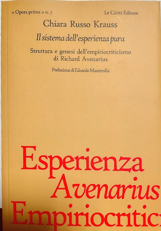 9788887657876-Il sistema dell'esperienza pura. Struttura e genesi dell'empiriocriticismo di Ri
