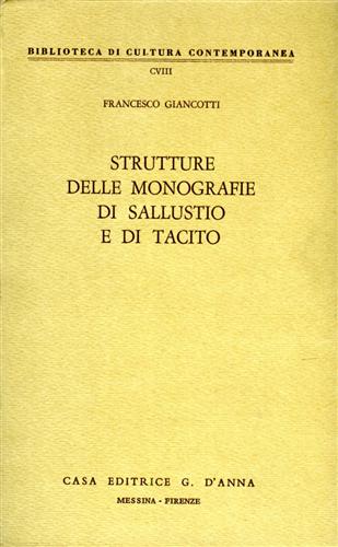 9788883211096-Strutture delle monografie di Sallustio e di Tacito.