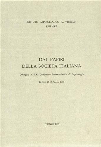 9788887829099-Dai papiri della Società Italiana.