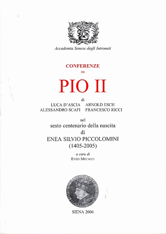 9788889073087-Conferenze su Pio II nel VI centenario della nascita di Enea Silvio Piccolomini