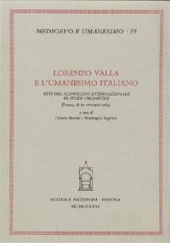 9788884550491-Lorenzo Valla e l'Umanesimo italiano.