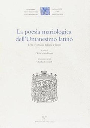 9788887027839-La poesia mariologica dell'Umanesimo latino.