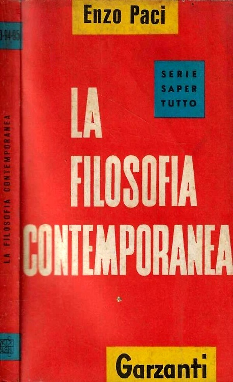 La filosofia contemporanea.