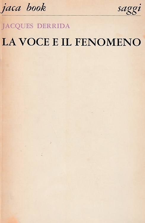 La voce e il fenomeno.