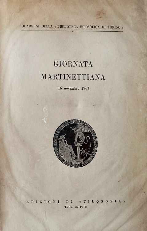 Giornata Martinettiana. 16 novembre 1963.