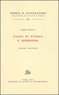9788884988997-Saggi di Storia e Letteratura. Vol.II.